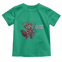 Mardi Gras Raccoon Toddler T Shirt Yee Haw Cowboy Mardi Gras Carnival Trendy Meme