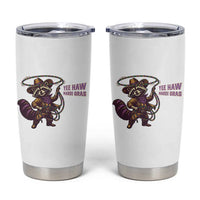 Mardi Gras Raccoon Tumbler Cup Yee Haw Cowboy Mardi Gras Carnival Trendy Meme