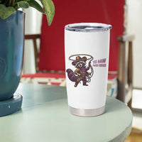 Mardi Gras Raccoon Tumbler Cup Yee Haw Cowboy Mardi Gras Carnival Trendy Meme