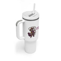 Mardi Gras Raccoon Tumbler With Handle Yee Haw Cowboy Mardi Gras Carnival Trendy Meme