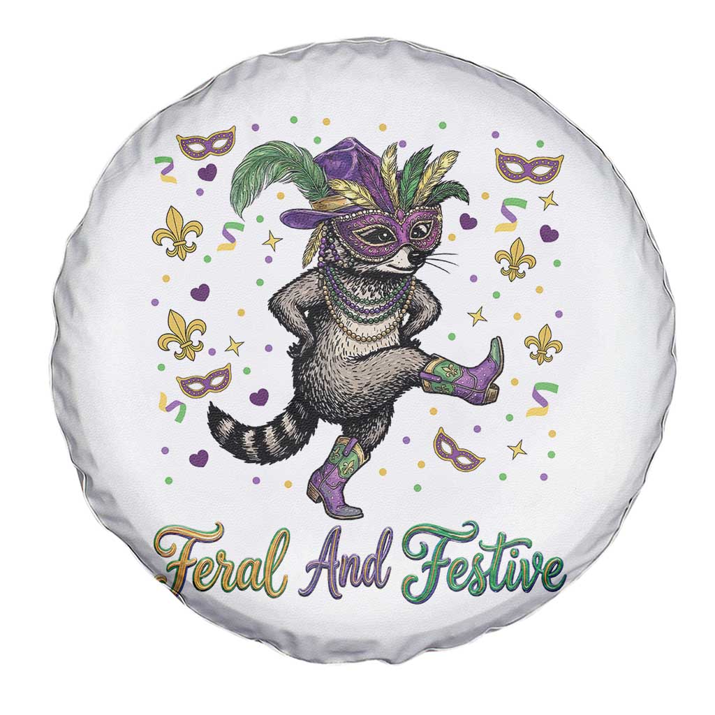 Mardi Gras Raccoon Spare Tire Cover Feral And Festive