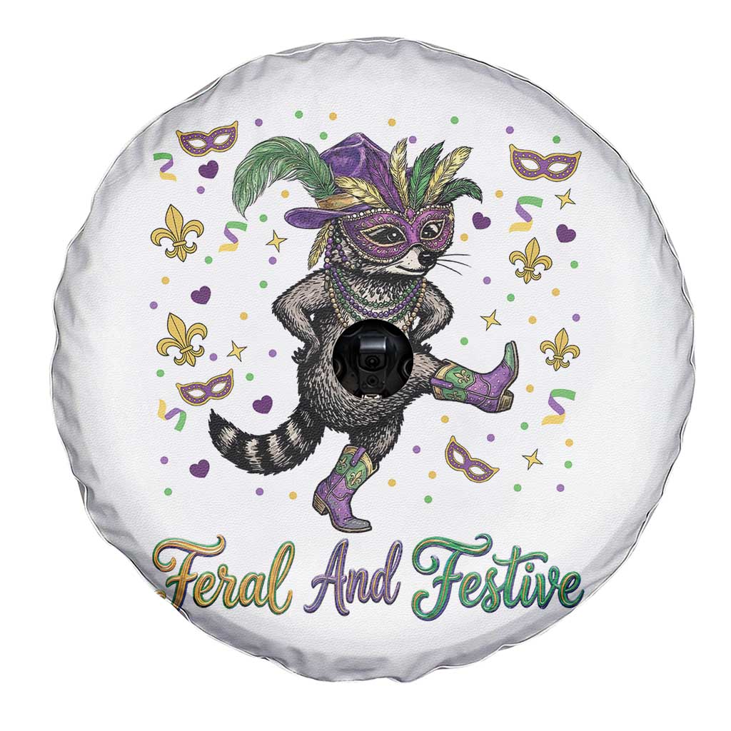 Mardi Gras Raccoon Spare Tire Cover Feral And Festive
