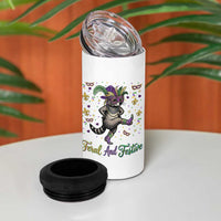 Mardi Gras Raccoon 4 in 1 Can Cooler Tumbler Feral And Festive