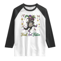 Mardi Gras Raccoon Raglan Shirt Feral And Festive