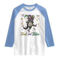 Mardi Gras Raccoon Raglan Shirt Feral And Festive