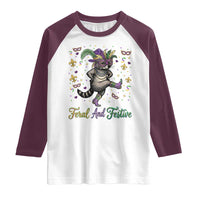 Mardi Gras Raccoon Raglan Shirt Feral And Festive