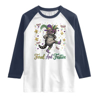 Mardi Gras Raccoon Raglan Shirt Feral And Festive