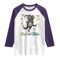 Mardi Gras Raccoon Raglan Shirt Feral And Festive