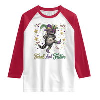 Mardi Gras Raccoon Raglan Shirt Feral And Festive