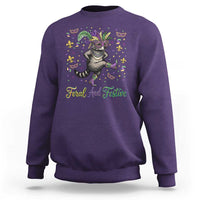 Mardi Gras Raccoon Sweatshirt Feral And Festive
