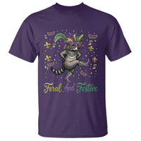 Mardi Gras Raccoon T Shirt Feral And Festive