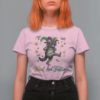Mardi Gras Raccoon T Shirt For Women Feral And Festive