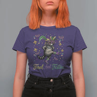 Mardi Gras Raccoon T Shirt For Women Feral And Festive