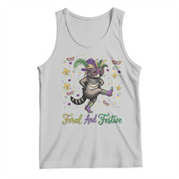 Mardi Gras Raccoon Tank Top Feral And Festive