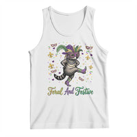 Mardi Gras Raccoon Tank Top Feral And Festive