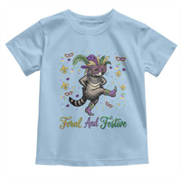 Mardi Gras Raccoon Toddler T Shirt Feral And Festive