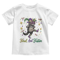 Mardi Gras Raccoon Toddler T Shirt Feral And Festive
