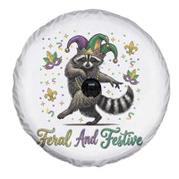 Mardi Gras Raccoon Spare Tire Cover Feral And Festive Trased Panda