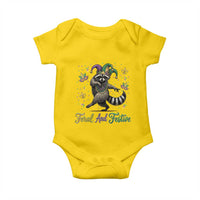 Mardi Gras Raccoon Baby Onesie Feral And Festive Trased Panda