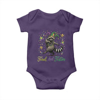 Mardi Gras Raccoon Baby Onesie Feral And Festive Trased Panda