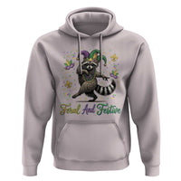 Mardi Gras Raccoon Hoodie Feral And Festive Trased Panda