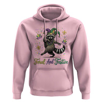 Mardi Gras Raccoon Hoodie Feral And Festive Trased Panda