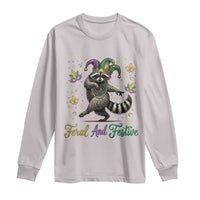 Mardi Gras Raccoon Long Sleeve Shirt Feral And Festive Trased Panda