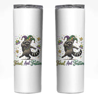 Mardi Gras Raccoon Skinny Tumbler Feral And Festive Trased Panda