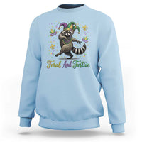 Mardi Gras Raccoon Sweatshirt Feral And Festive Trased Panda