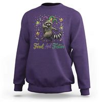 Mardi Gras Raccoon Sweatshirt Feral And Festive Trased Panda
