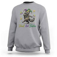 Mardi Gras Raccoon Sweatshirt Feral And Festive Trased Panda