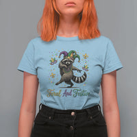 Mardi Gras Raccoon T Shirt For Women Feral And Festive Trased Panda