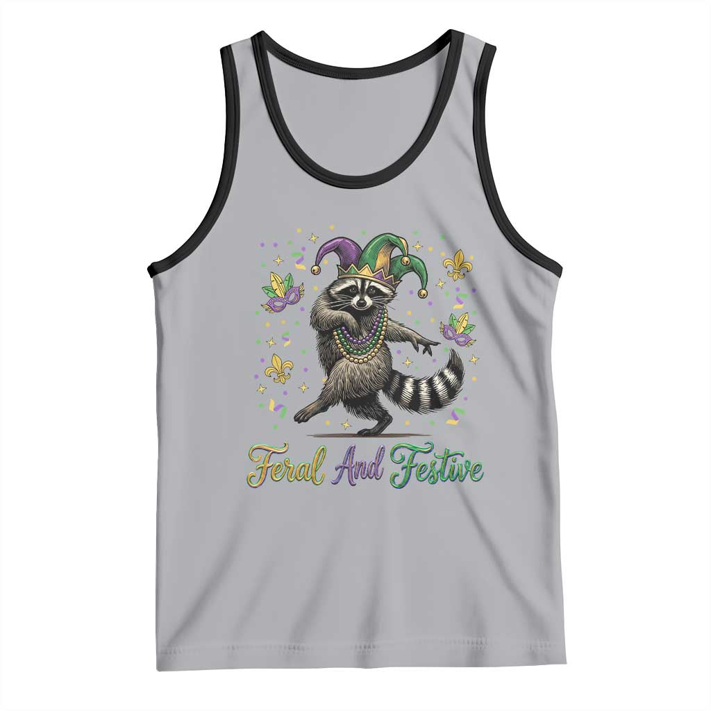 Mardi Gras Raccoon Tank Top Feral And Festive Trased Panda