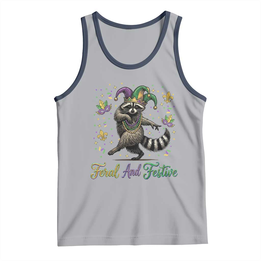 Mardi Gras Raccoon Tank Top Feral And Festive Trased Panda