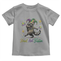 Mardi Gras Raccoon Toddler T Shirt Feral And Festive Trased Panda