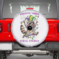 Mardi Gras Raccoon Spare Tire Cover Festive Vibes Feral Energy