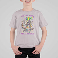 Mardi Gras Raccoon T Shirt For Kid Festive Vibes Feral Energy