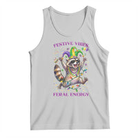Mardi Gras Raccoon Tank Top Festive Vibes Feral Energy