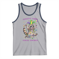 Mardi Gras Raccoon Tank Top Festive Vibes Feral Energy