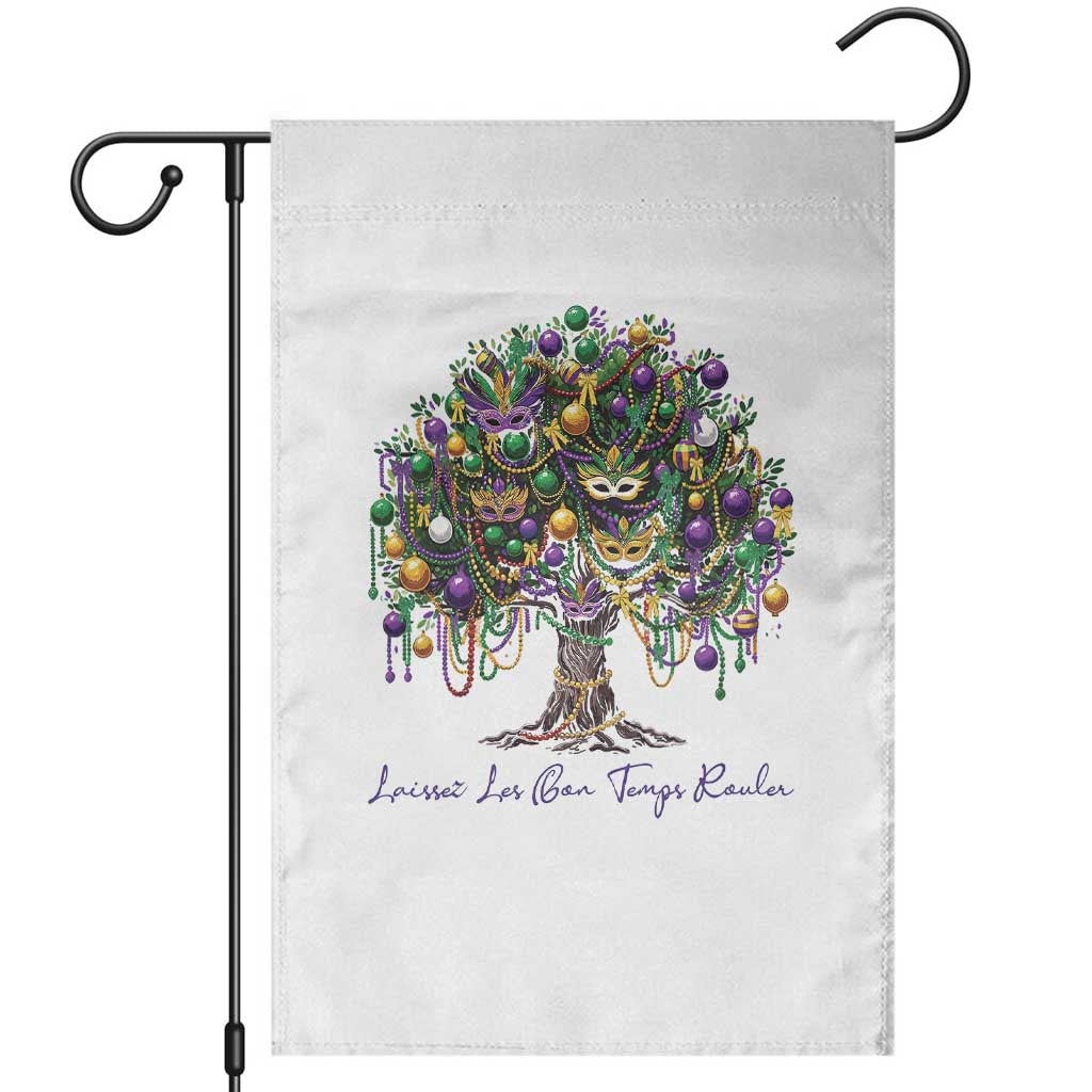 Mardi Gras Mask Tree Garden Flag Laissez Les Bon Temps Rouler