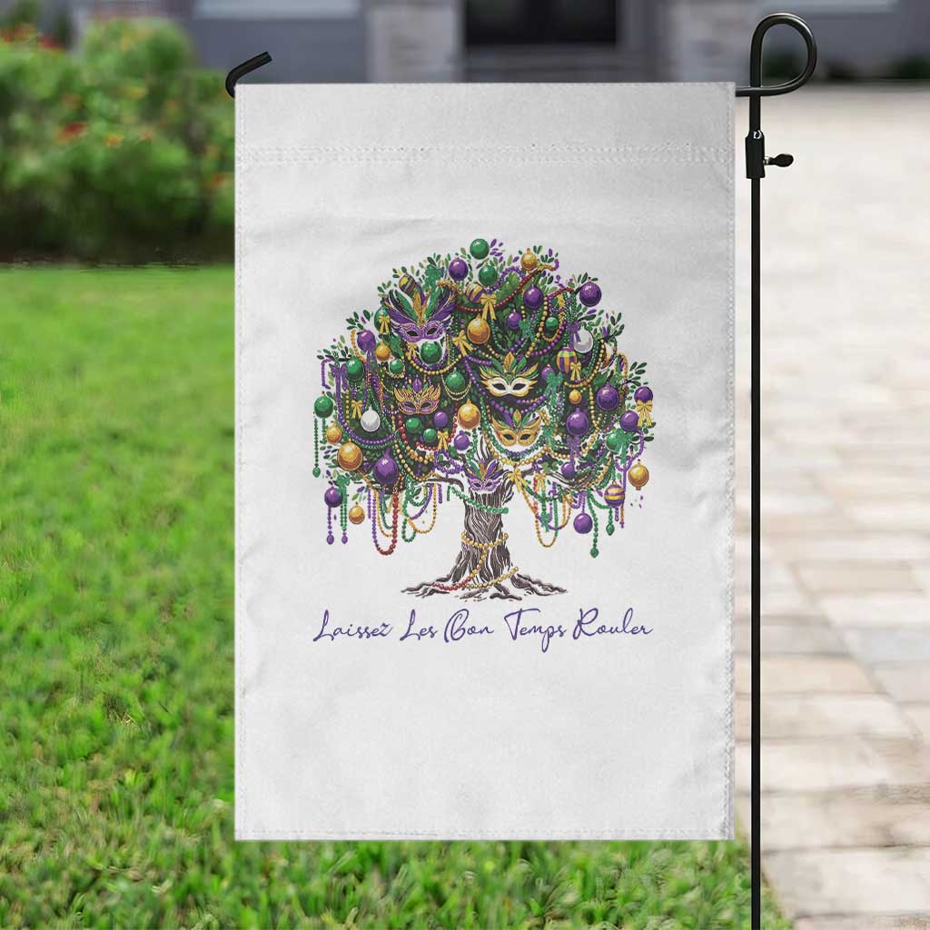 Mardi Gras Mask Tree Garden Flag Laissez Les Bon Temps Rouler