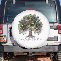 Mardi Gras Mask Tree Spare Tire Cover Laissez Les Bon Temps Rouler