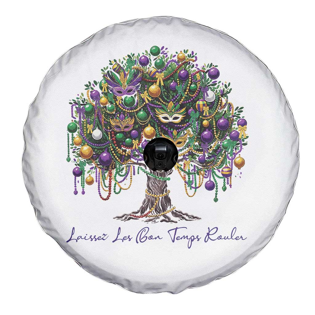 Mardi Gras Mask Tree Spare Tire Cover Laissez Les Bon Temps Rouler
