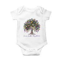 Mardi Gras Mask Tree Baby Onesie Laissez Les Bon Temps Rouler