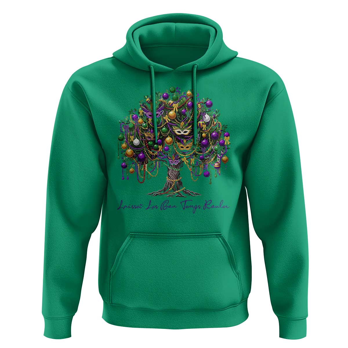 Mardi Gras Mask Tree Hoodie Laissez Les Bon Temps Rouler