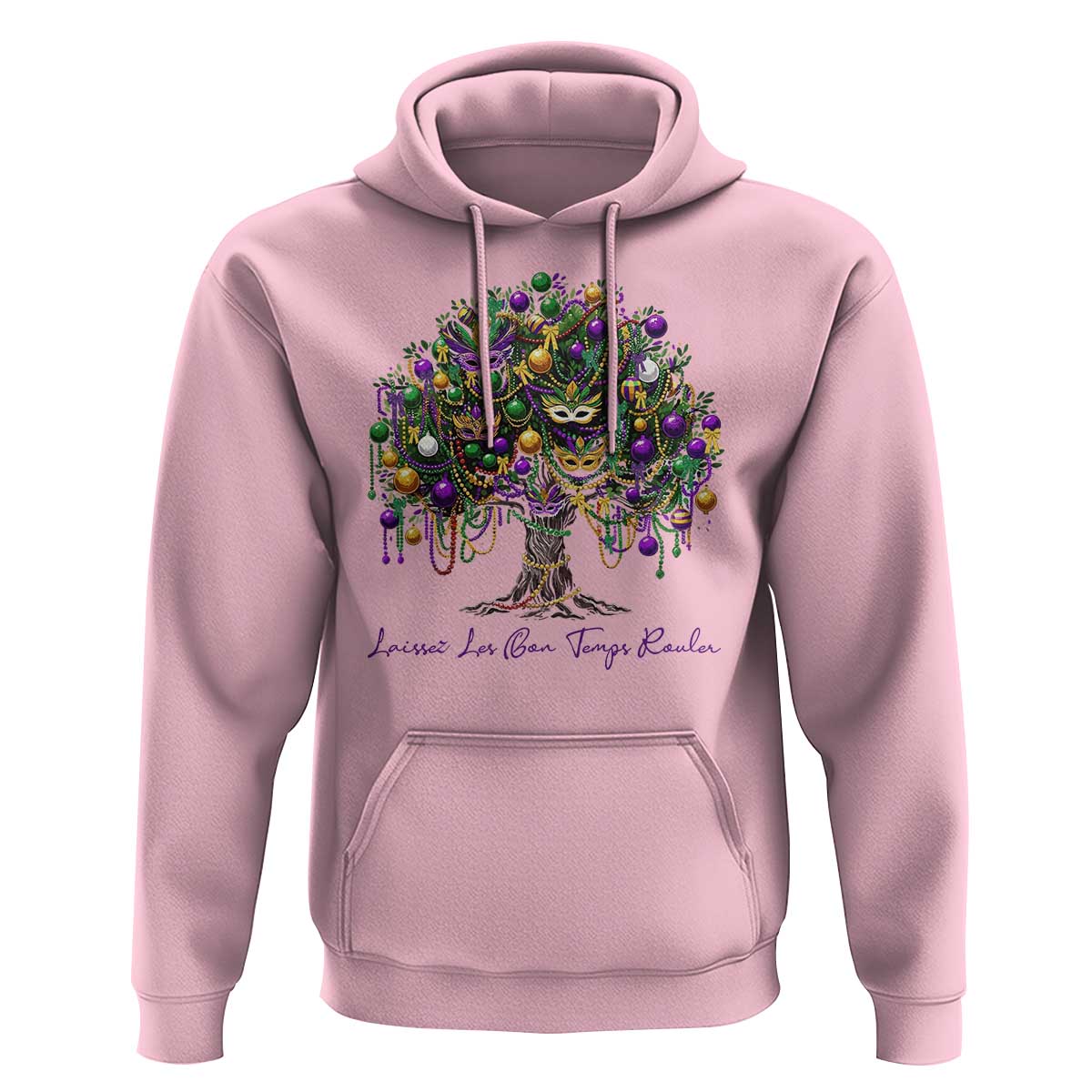 Mardi Gras Mask Tree Hoodie Laissez Les Bon Temps Rouler