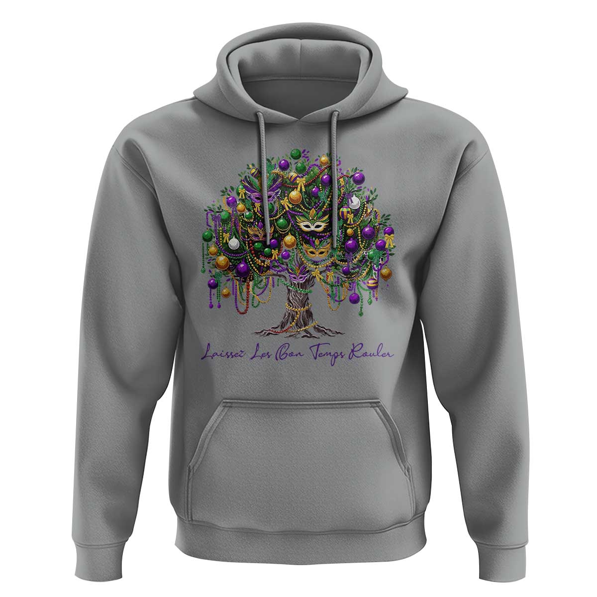 Mardi Gras Mask Tree Hoodie Laissez Les Bon Temps Rouler