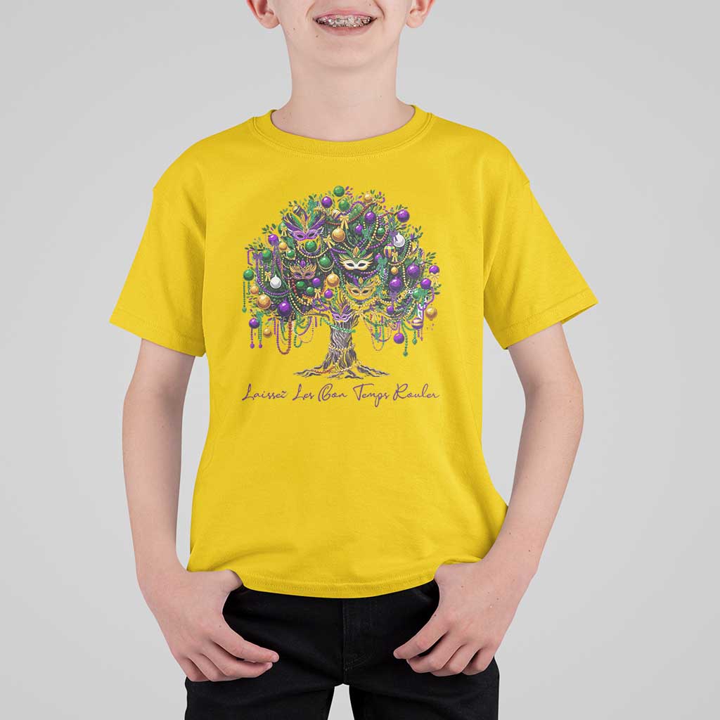 Mardi Gras Mask Tree T Shirt For Kid Laissez Les Bon Temps Rouler