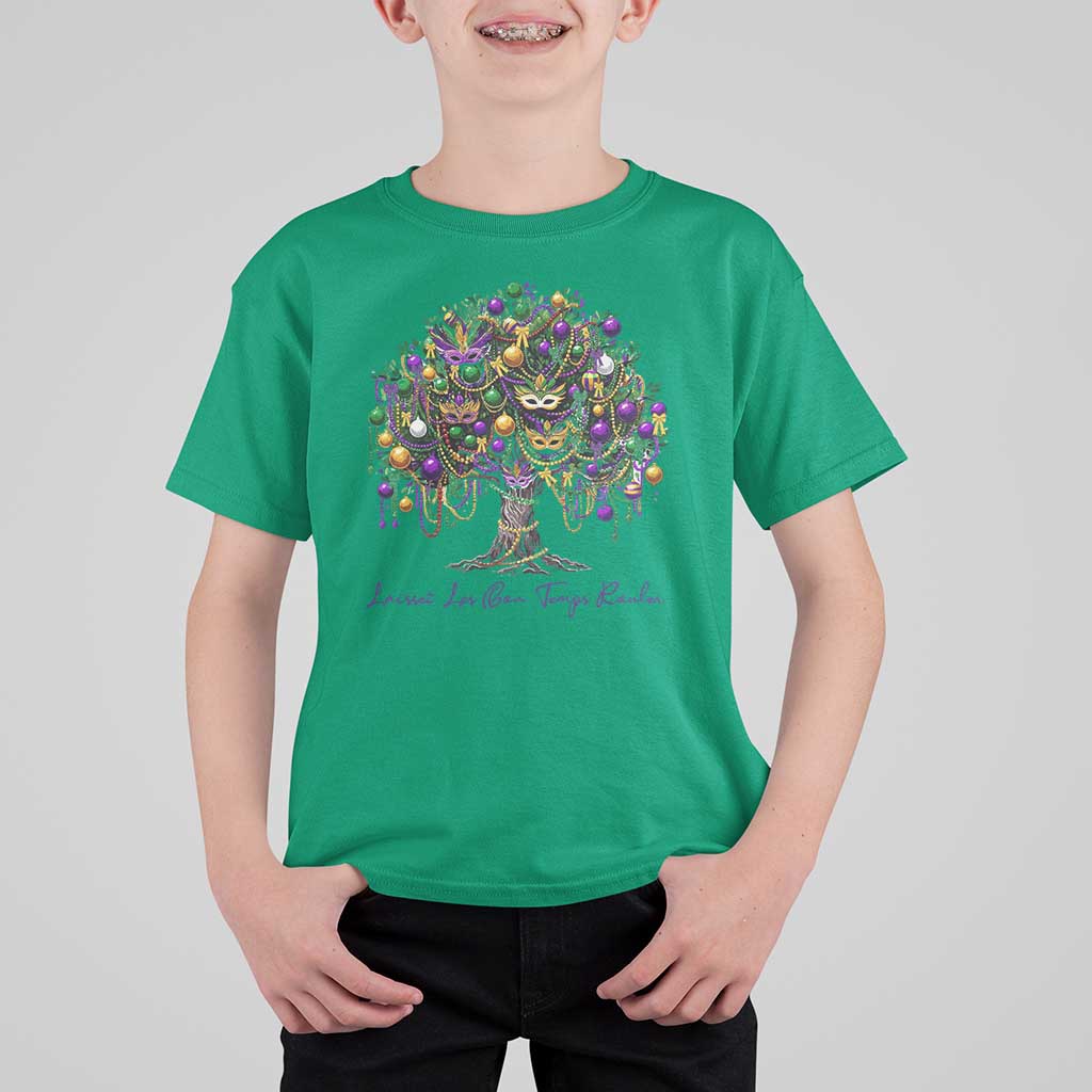 Mardi Gras Mask Tree T Shirt For Kid Laissez Les Bon Temps Rouler