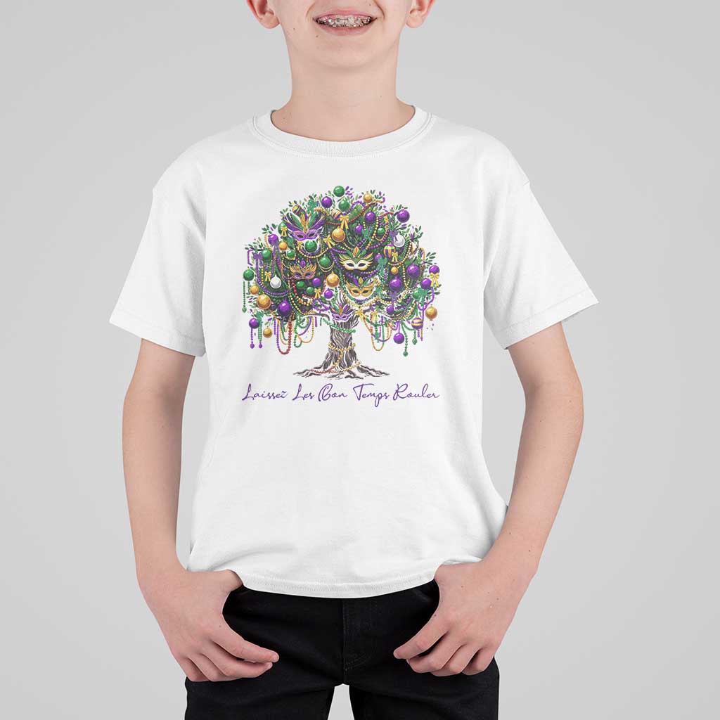 Mardi Gras Mask Tree T Shirt For Kid Laissez Les Bon Temps Rouler